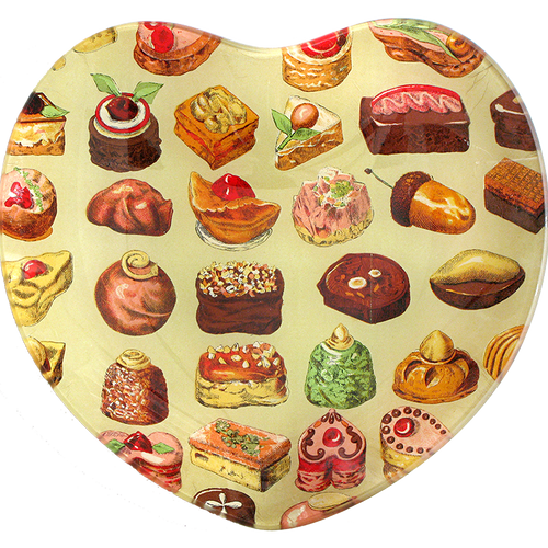 john derian Candy 8" Heart Dish