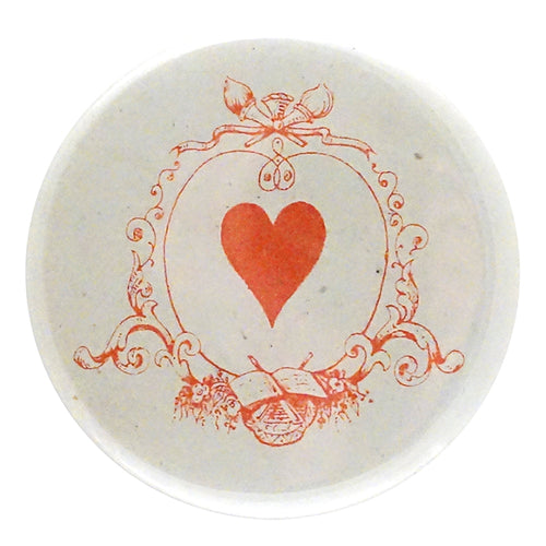 john derian Card Heart Mirror & Pin