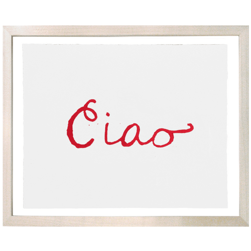 john derian Ciao 8 x 10" Linocut Print