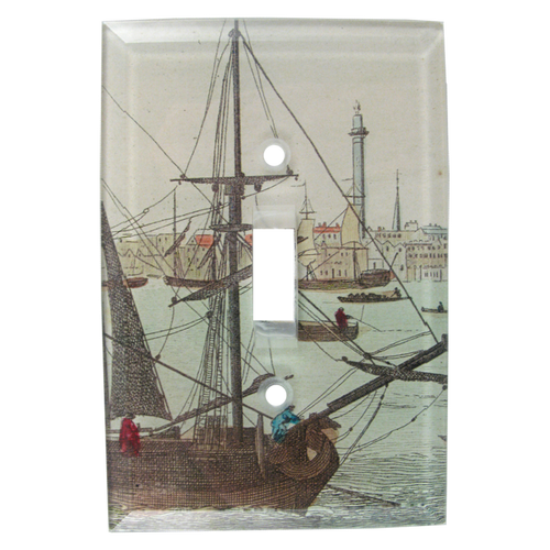 john derian City by Sea: Sailing Switch Plate Cover