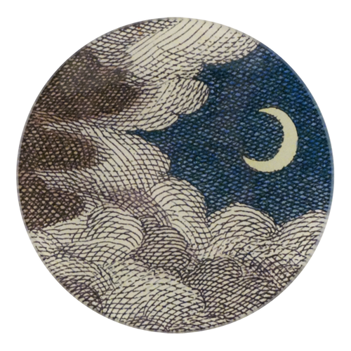 john derian Clouds & Crescent Moon 5 1/4" Round Plate