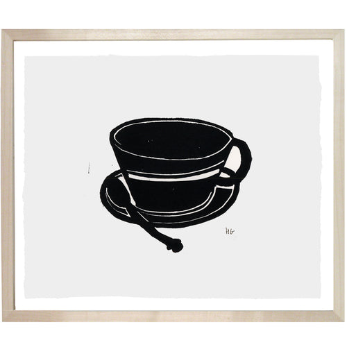 john derian Coffee Cup 10 x 12" Linocut Print