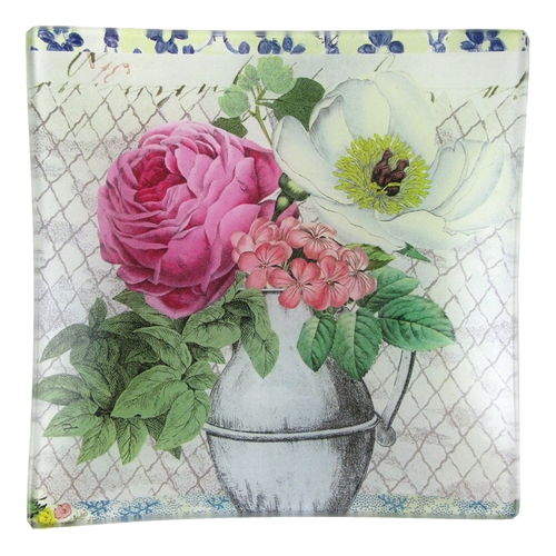 john derian Collage Bouquet Un Vide Poche (6" Square)