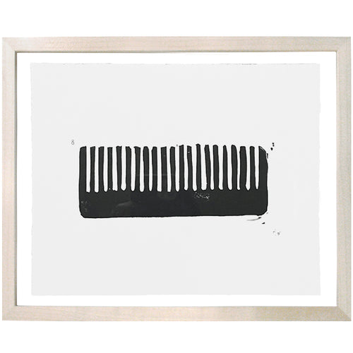 john derian Comb 8 x 10" Linocut Print