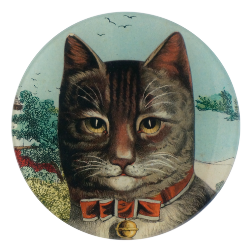john derian Country Cat 5 1/4" Round Plate