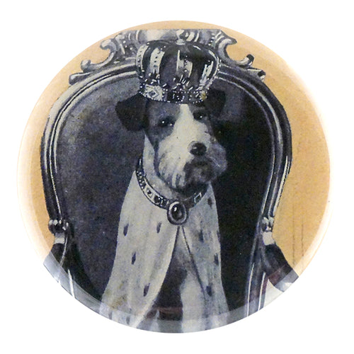 john derian Crowned Dog Mirror & Pin