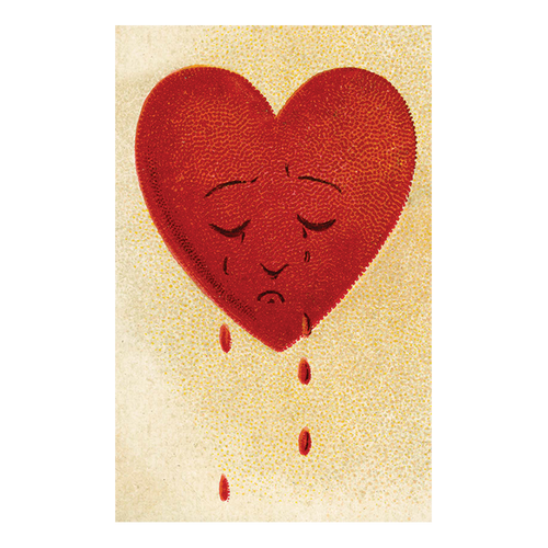 john derian Crying Heart Postcard (Pack of 10)