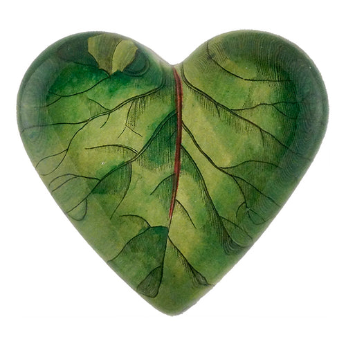 john derian Dandelion Leaf Heart Charm