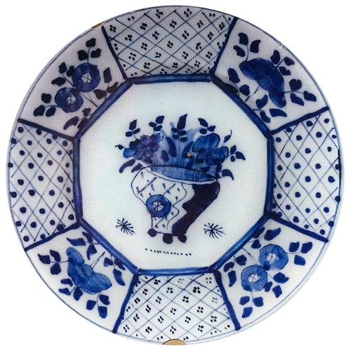 john derian Delft #1 10" Round Plate