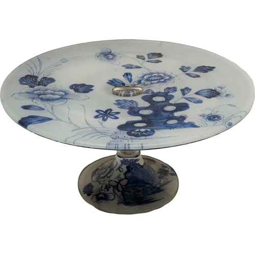 john derian Delft #13 Stacking Cake Pedestal