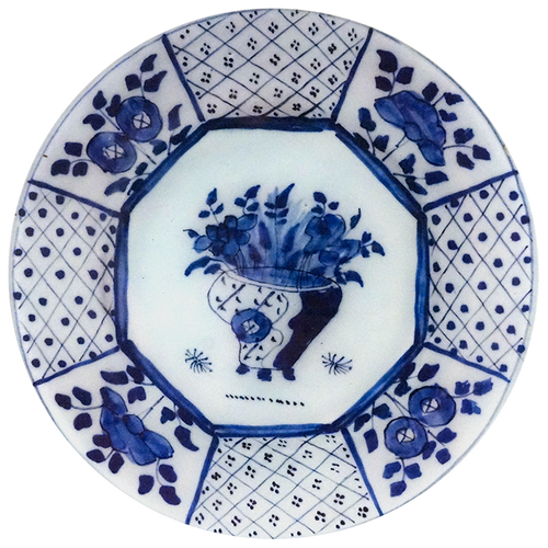 john derian Delft #2 10" Round Plate