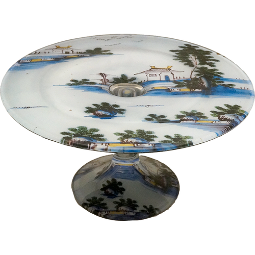 john derian Delft #22 Stacking Cake Pedestal