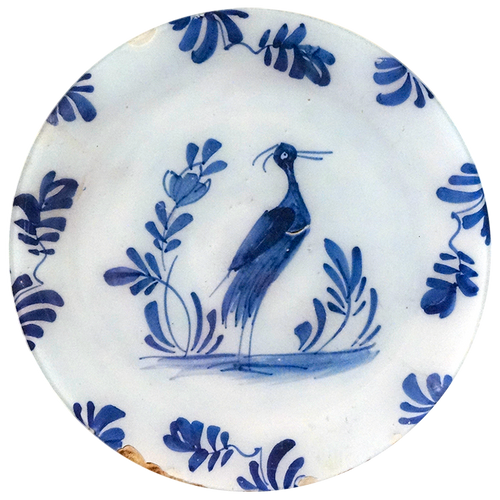john derian Delft #4 10" Round Plate
