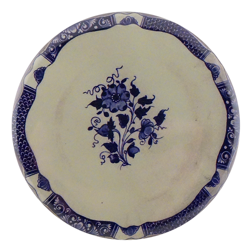 john derian Delft Blue Flower Mirror & Pin