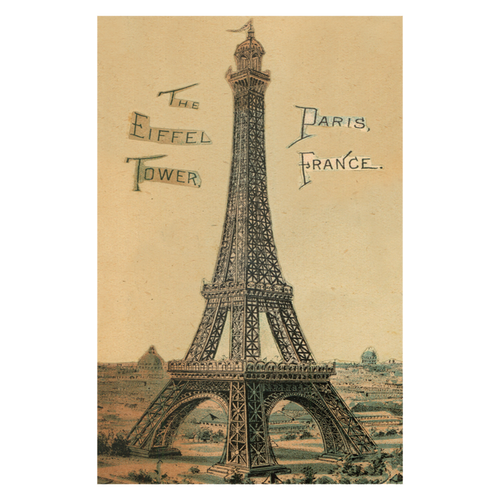 john derian Eiffel Tower Postcard (Pack of 10)