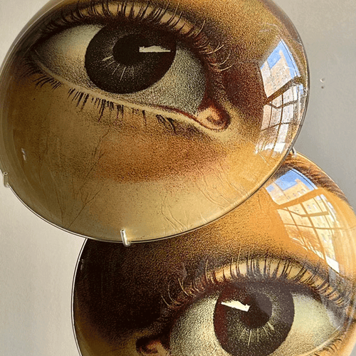 John Derian Eye Bowl (Left) Convex 9" Round Bowl