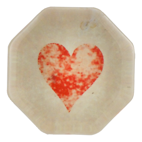 john derian Fading Heart Octagonal Charm