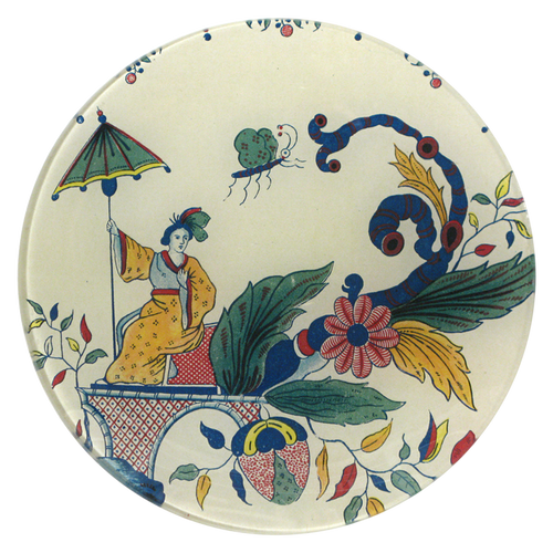 john derian Faience Brument (Geisha) 7" Round Plate