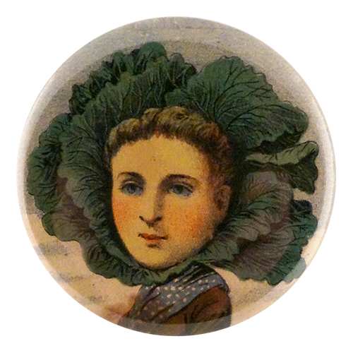 john derian Flat Dutch Cabbage Mirror & Pin