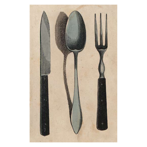 john derian Flatware Postcard (Pack of 10)