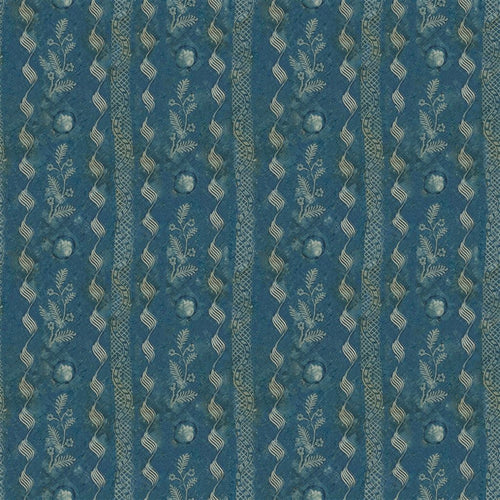 john derian Floral Indigo Fabric