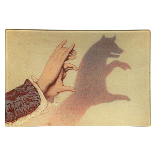 john derian Fox Shadow Puppet 6 x 9" Rect. Tray