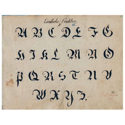 john derian Fraktur (p 250) 11" x 14" Rect. Tray