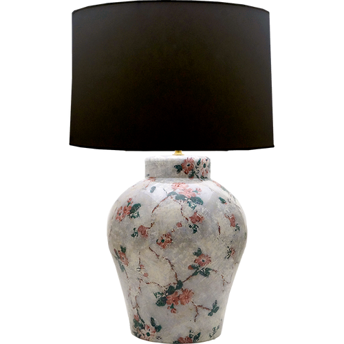john derian French Wallpaper Ginger Jar Lamp