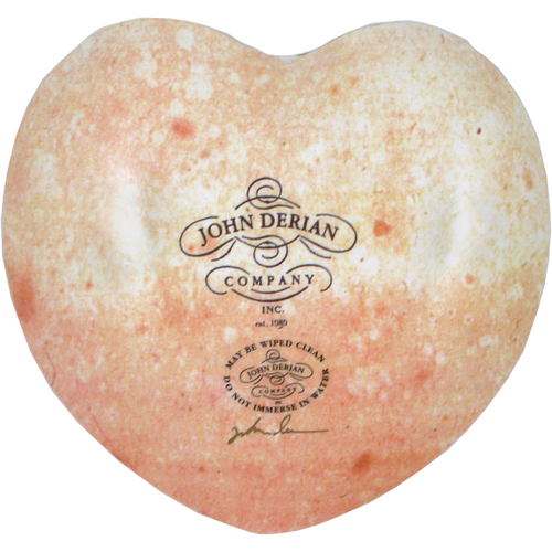 John Derian God Bless Our Home 8" Heart Dish