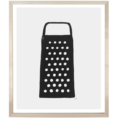 john derian Grater 10 x 12" Linocut Print