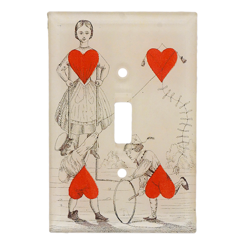 John Derian Heart Play Switch Plate Cover