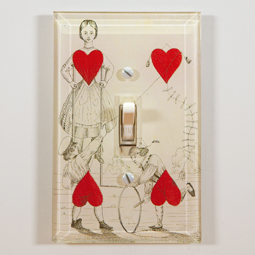 john derian Heart Play Switch Plate Cover