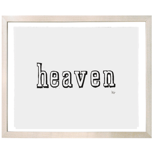john derian Heaven 8 x 10" Linocut Print