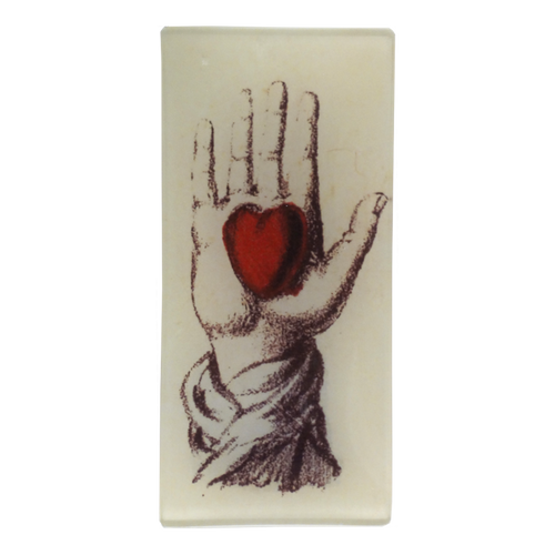 john derian Holding Heart 3.5 x 7" Rect. Tray