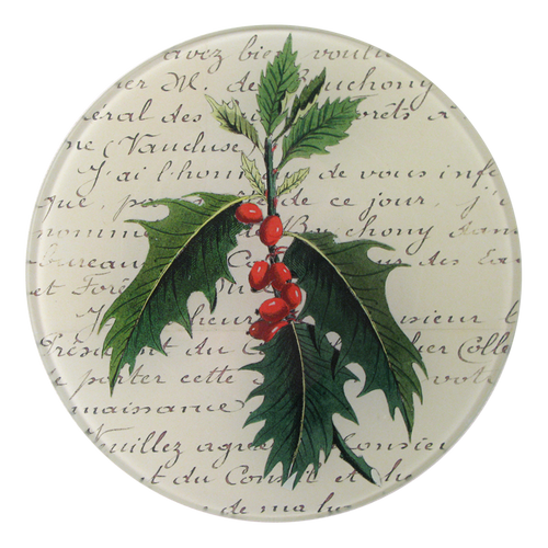 john derian Holly 5 1/4" Round Plate