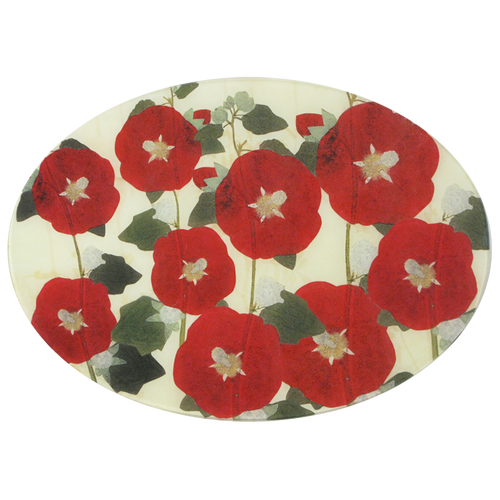 john derian Hollyhock 13 x 18" Oval