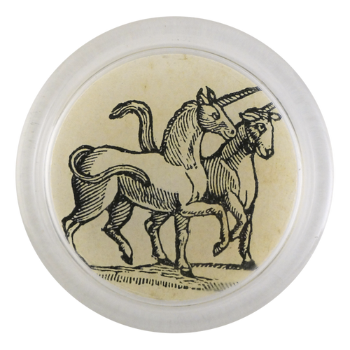 john derian Iconic - Unicorn 4" Coaster
