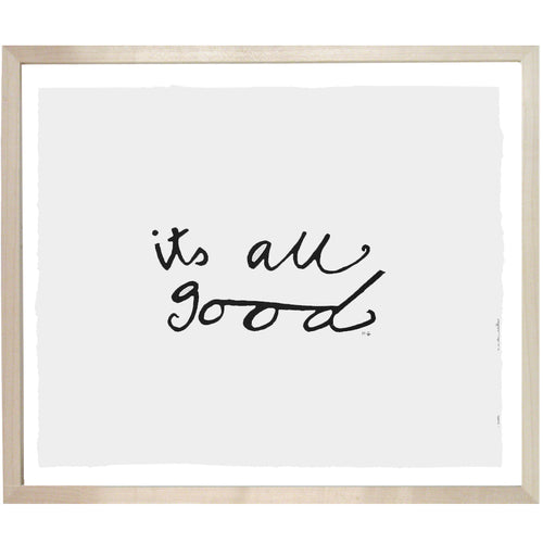 john derian It's All Good 10 x 12" Linocut Print