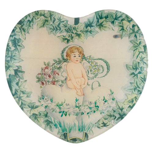 john derian Ivy 8" Heart Dish