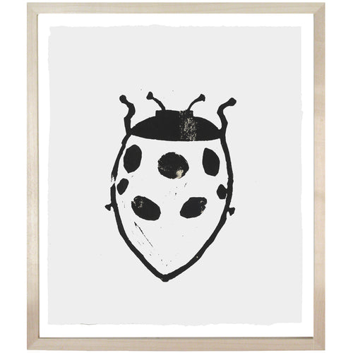 john derian Lady Bug 10 x 12" Linocut Print