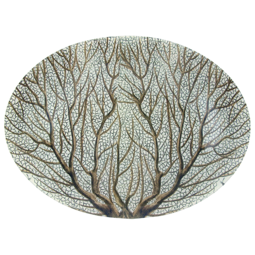 john derian Large Fan Coral 14 x 19" Oval