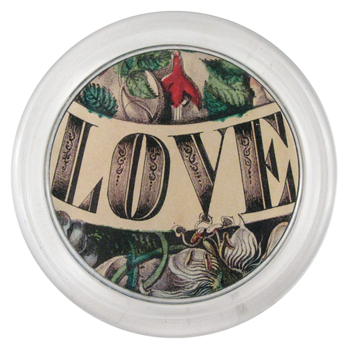 john derian Love Bold 6" Coaster