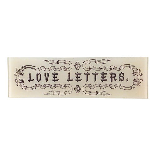 john derian Love Letters 3.5 x 12" Rect. Tray