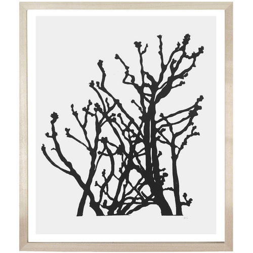 john derian Magnolia Buds 10 x 12" Linocut Print
