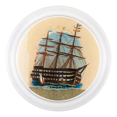 john derian Man of War 4" Coaster