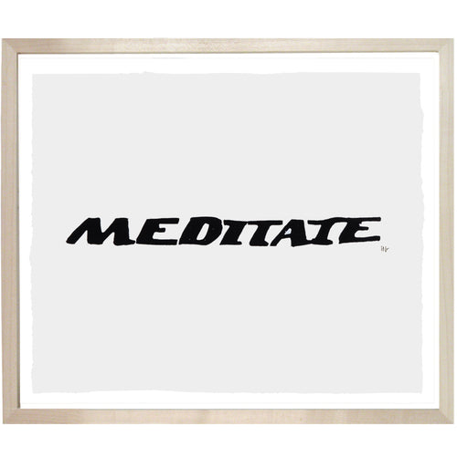 john derian Meditate 10 x 12" Linocut Print