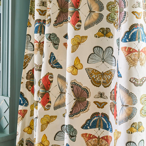 John Derian Mirrored Butterflies Parchment Fabric