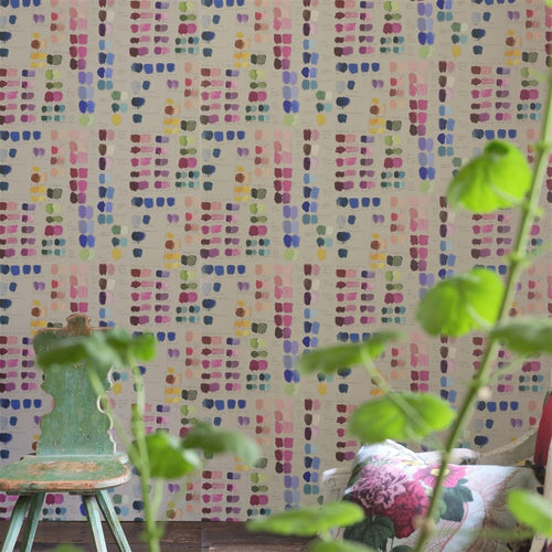 John Derian Mixed Tones Canvas Wallpaper