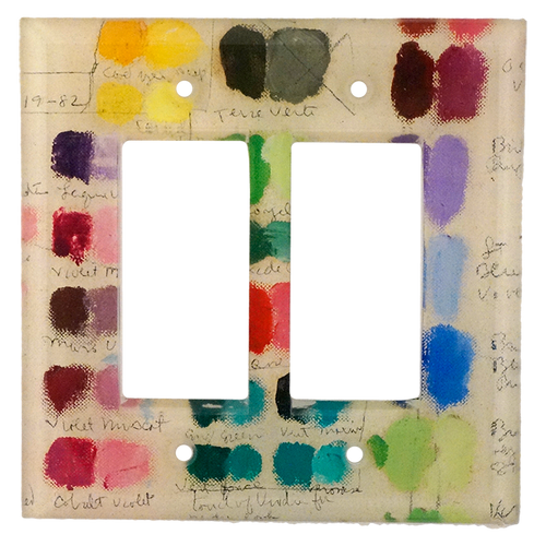 john derian Mixed Tones Double Rocker Cover