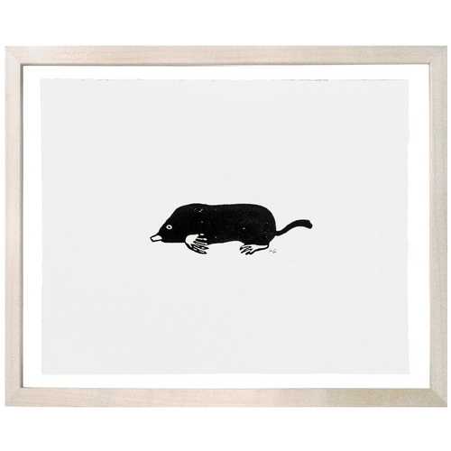 john derian Mole 8 x 10" Linocut Print